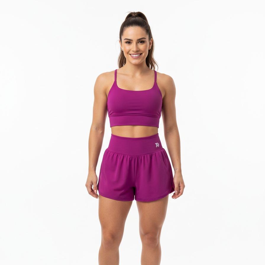 3 Conjuntos Short Duplo
