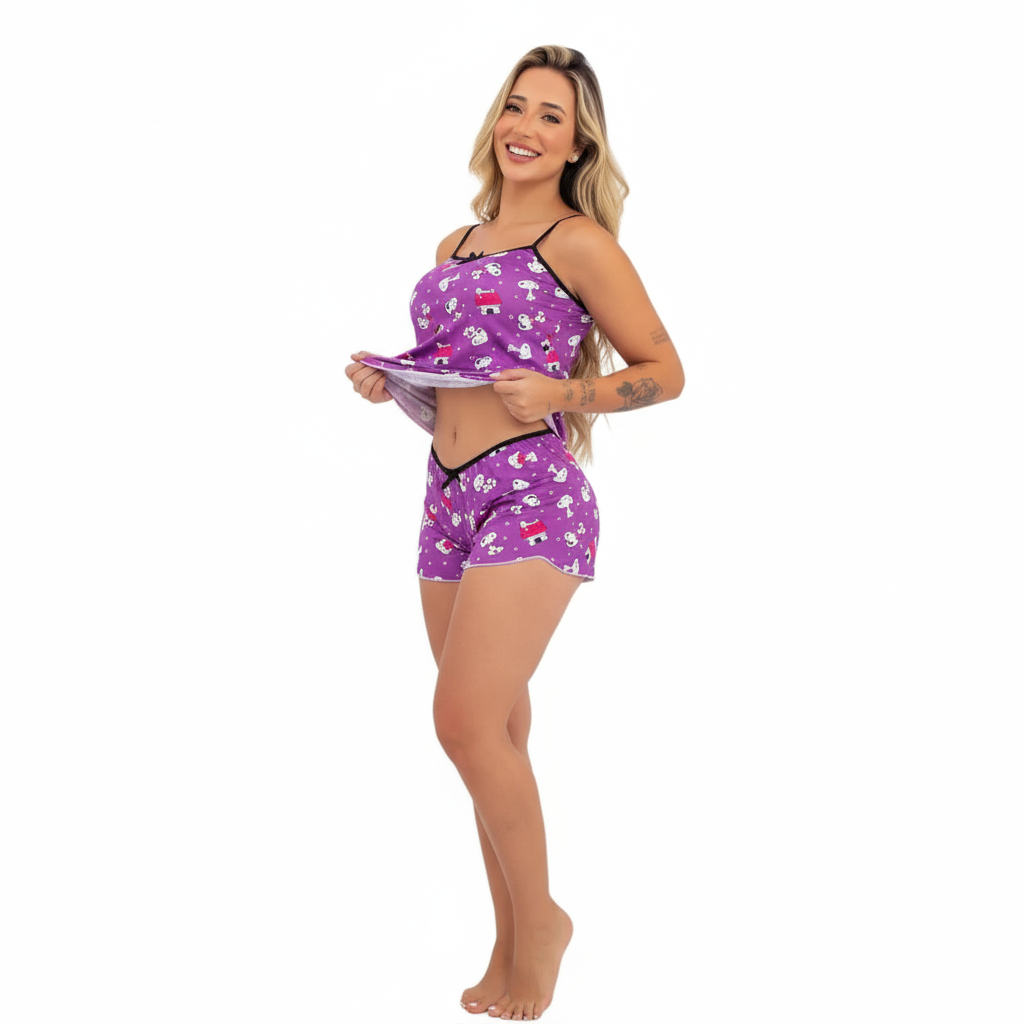 Kit 5 Pijamas Femininos
